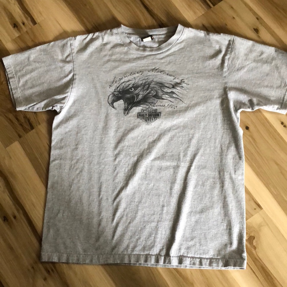 HARLEY-DAVIDSON💕 2005 XL GRAY SHORT SLEEVE T-SHIRT collectors shirt